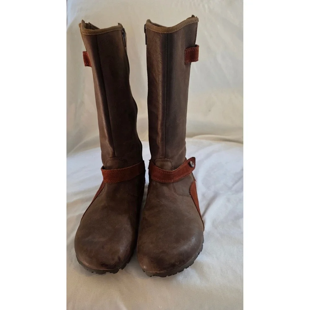Merrell Womens Haven Autumn Cinammon Boots Size 7.5 Leather Suede Waterproof